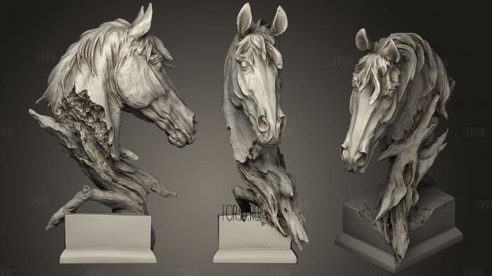 Horse head stl model for CNC